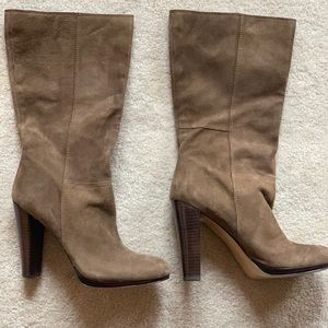 Nine West NWOT brown suede slouch boot